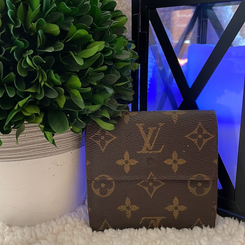 Authentic LV Monogram Elise Compact Wallet